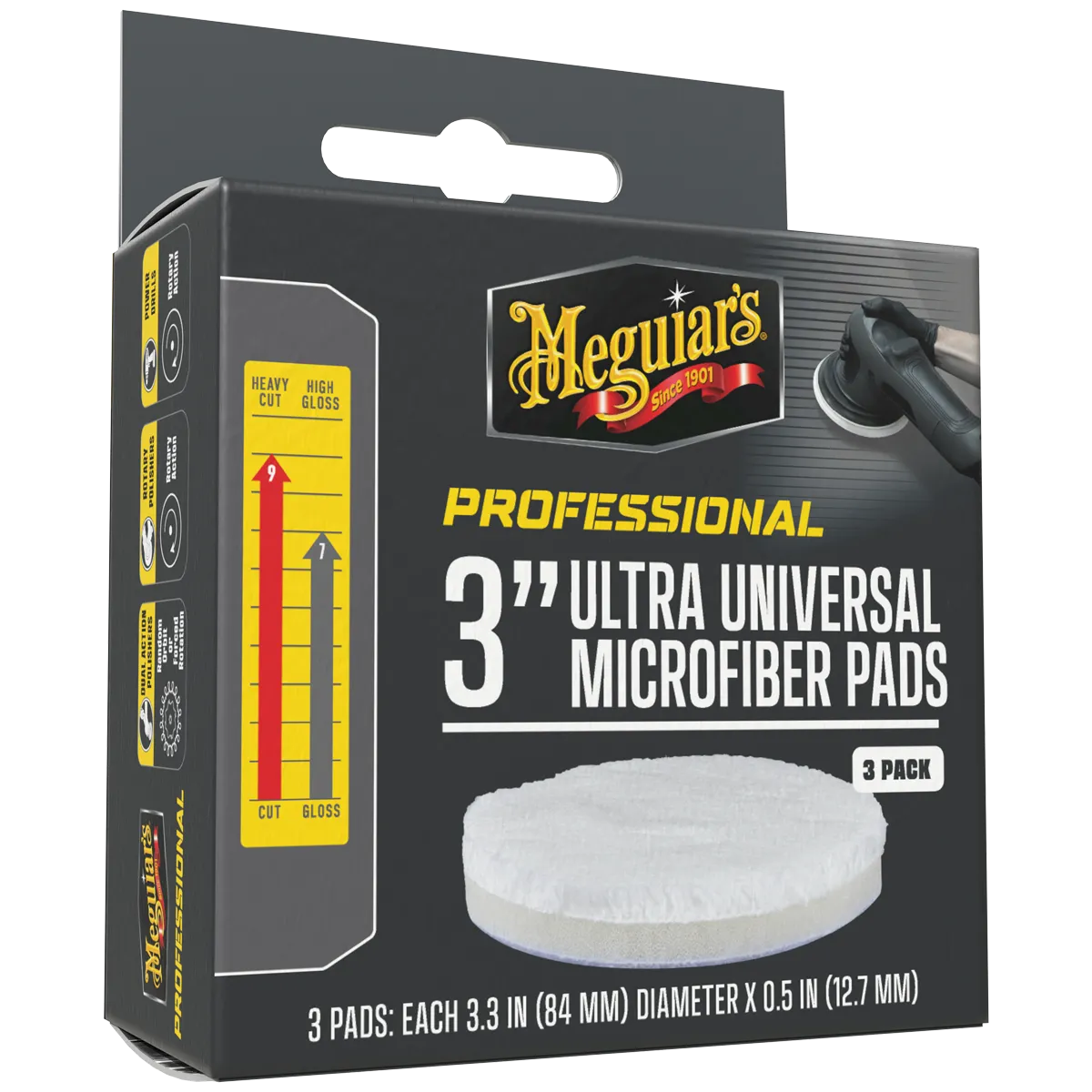 Professional Ultra Universal Microfiber Pads - 3 inch (3-Pack) - obrazek 2